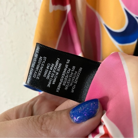 AFRM Corsica Ruched Cut Out Mini Dress in Summer Butterfly - Picture 11 of 12